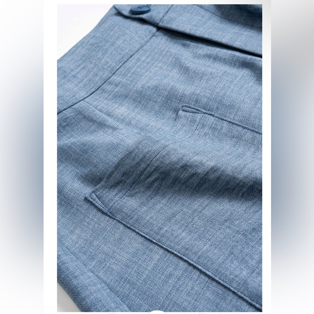 NWT Cider Ruched Zipper Pocket Wide Leg Trousers Size XL - Picture 3 of 6